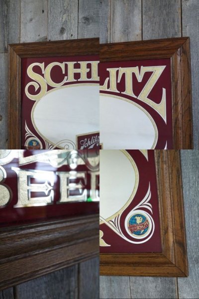 画像2: ビンテージ　SCHLITZ　BEER　パブミラー　