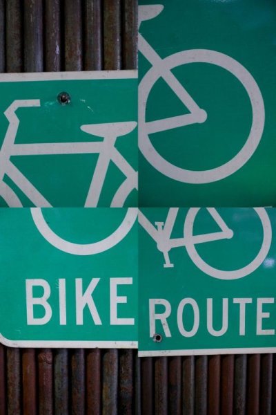 画像1: USA　BIKE　ROUTE　ロードサイン　