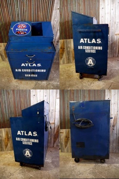 画像1: ビンテージ　ATLAS　AIR　CONDITIONING　SERVICE　キャビネット