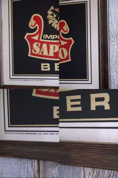 画像2: ビンテージ　SAPPORO　BEER　パブミラ―