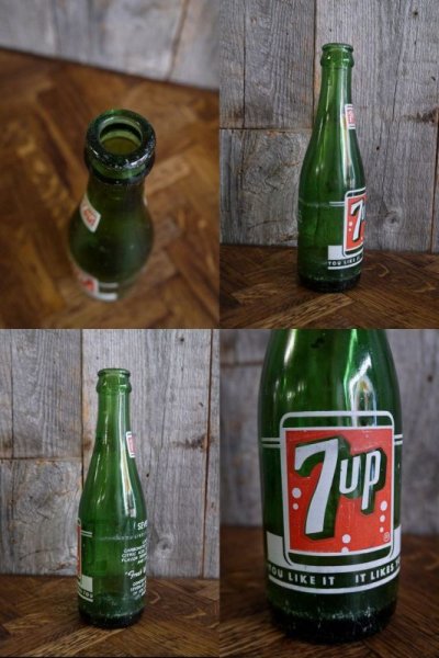 画像2: ビンテージ　７UP　ボトル瓶　B