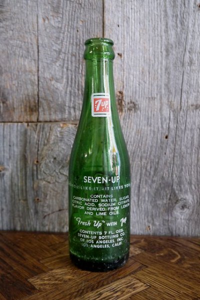 画像1: ビンテージ　７UP　ボトル瓶　B