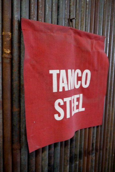 画像1: ビンテージ　TAMCO　STEEL　SAFETY　FLAG