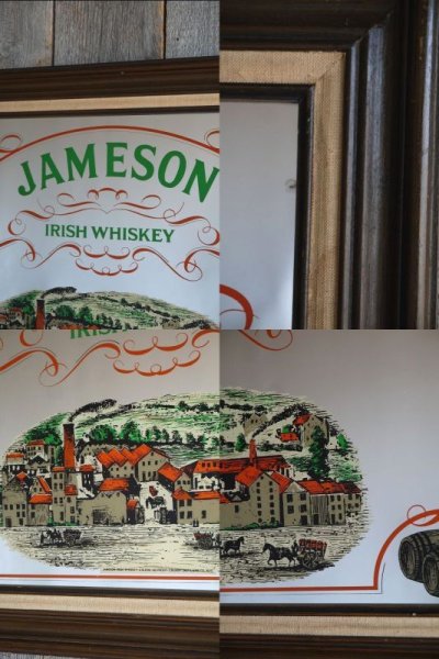 画像1: ビンテージ　JAMESON　パブミラー