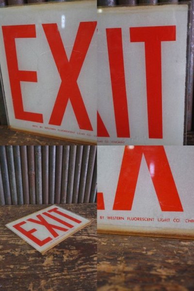 画像2: ビンテージ　EXIT　サイン