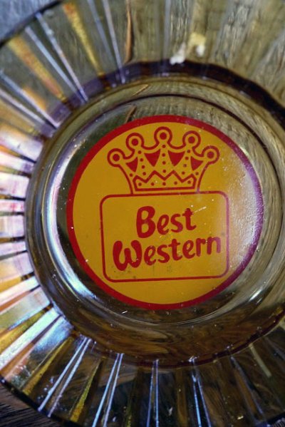 画像1: ビンテージ　Best　Western　ガラス灰皿