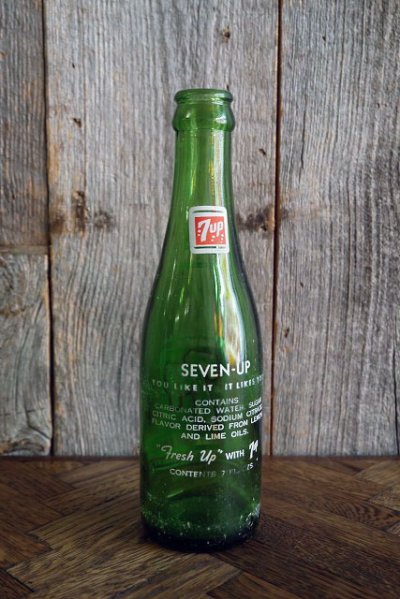 画像1: ビンテージ　７UP　ボトル瓶　D