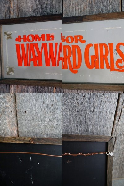 画像2: ビンテージ　HOME　FOR　WAYWARD　GIRLS　ミラー