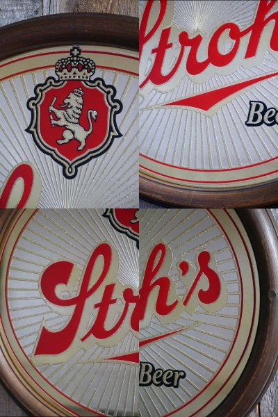 画像1: ビンテージ　Stroh's　BEER　パブミラ―