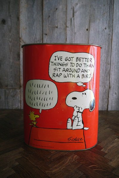 画像1: ビンテージ　SNOOPY　TRASH缶