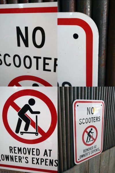 画像2: USA　NO　SCOOTERS　サイン