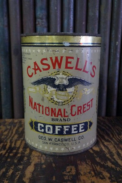 画像1: ビンテージ　 CASWELL'S 　COFFEE缶　