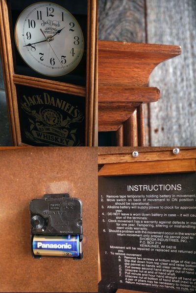 画像2: ビンテージ　JACK　DANIEL'S　ウォールクロック