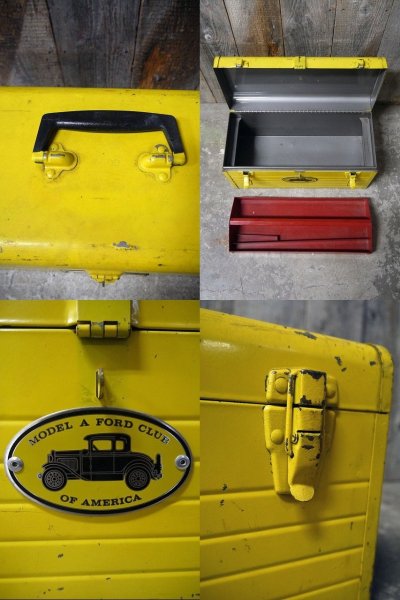 画像2: ビンテージ　MODEL　A　FORD　CLUB　TOOL　BOX　