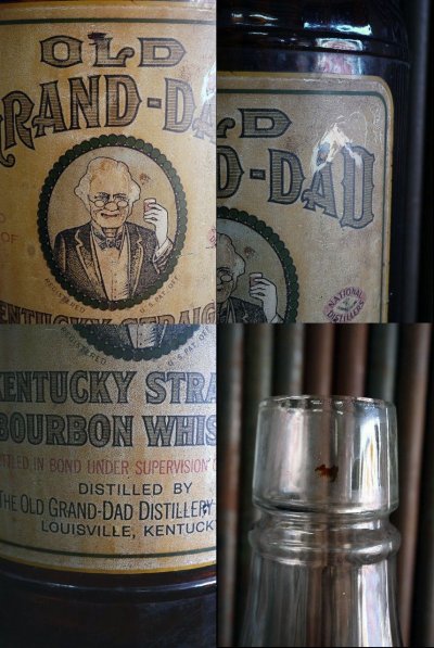 画像2: ビンテージ　OLD　GRAND　DAD　WHISKY　DISPLAY　大型ボトル瓶