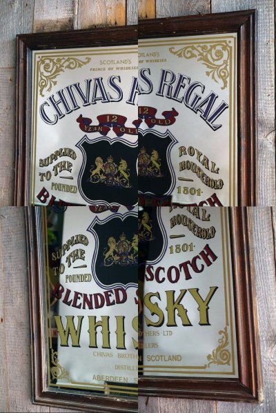 画像1: ビンテージ　CHIVAS　REGAL　WHISKY　パブミラー