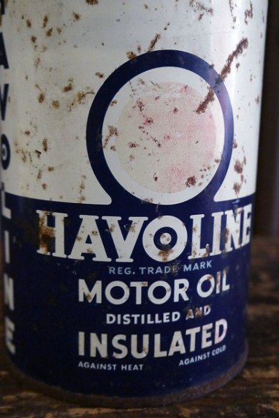 画像2: ビンテージ　HAVOLINE　MOTOR　OIL缶　