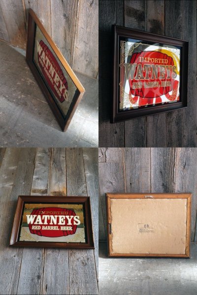 画像3: ビンテージ　WATNEYS　RED　BARREL　BEER　パブミラー