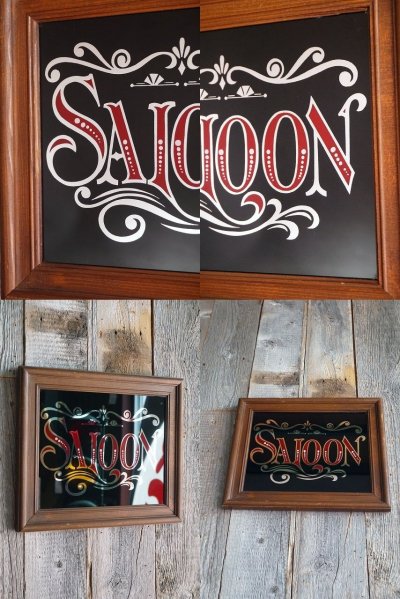 画像2: ビンテージ　SALOON　ミラ―