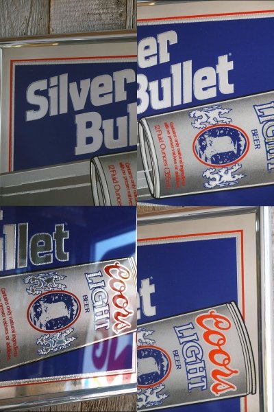 画像1: ビンテージ　Silver　Bullet　Coors　Beer　パブミラー　