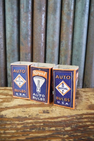 画像1: ビンテージ　D.STOCK　Royal　AUTO　BULBS　LAMPSセット