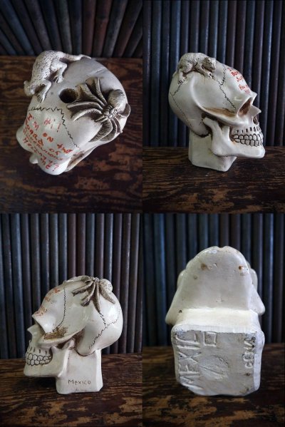 画像3: ビンテージ　SKULL　キャンドルスタンド　オブジェ