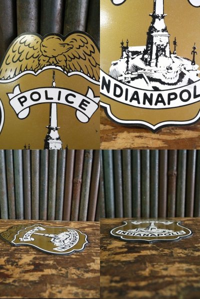 画像2: USA　POLICE　INDIANAPOLIS　サイン