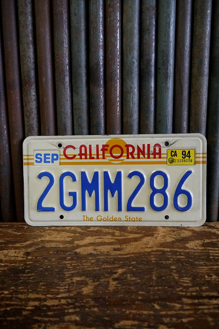 ビンテージ CALIFORNIA ナンバープレート B - GOOD-OLD_STAGE